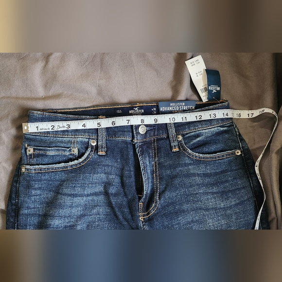 NWT Hollister Men's Denim Slim Taper Jeans -‎ Blue - Picture 3 of 5